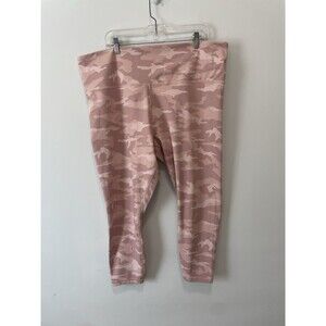 Athleta Elation Camo 7/8 Tight Size 3X Camo Lux Pink Yoga Pilates Walking